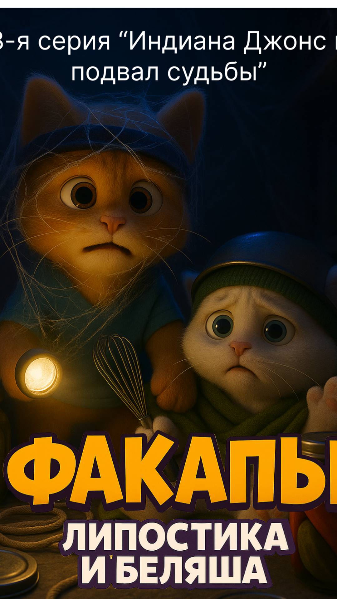 Липостик и Беляш 8 серия #нейросеть #котики #юмор #aiart #cartoon #hailouai #funnycat