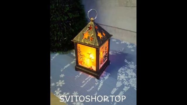 2498 Коледен Led фенер Снежко в снежна гора светеща колед?
