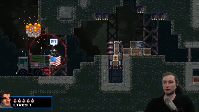 MR. ANDERBRO ПРОТИВ TERRORCRAWLER  Broforce прохождение на русском 9