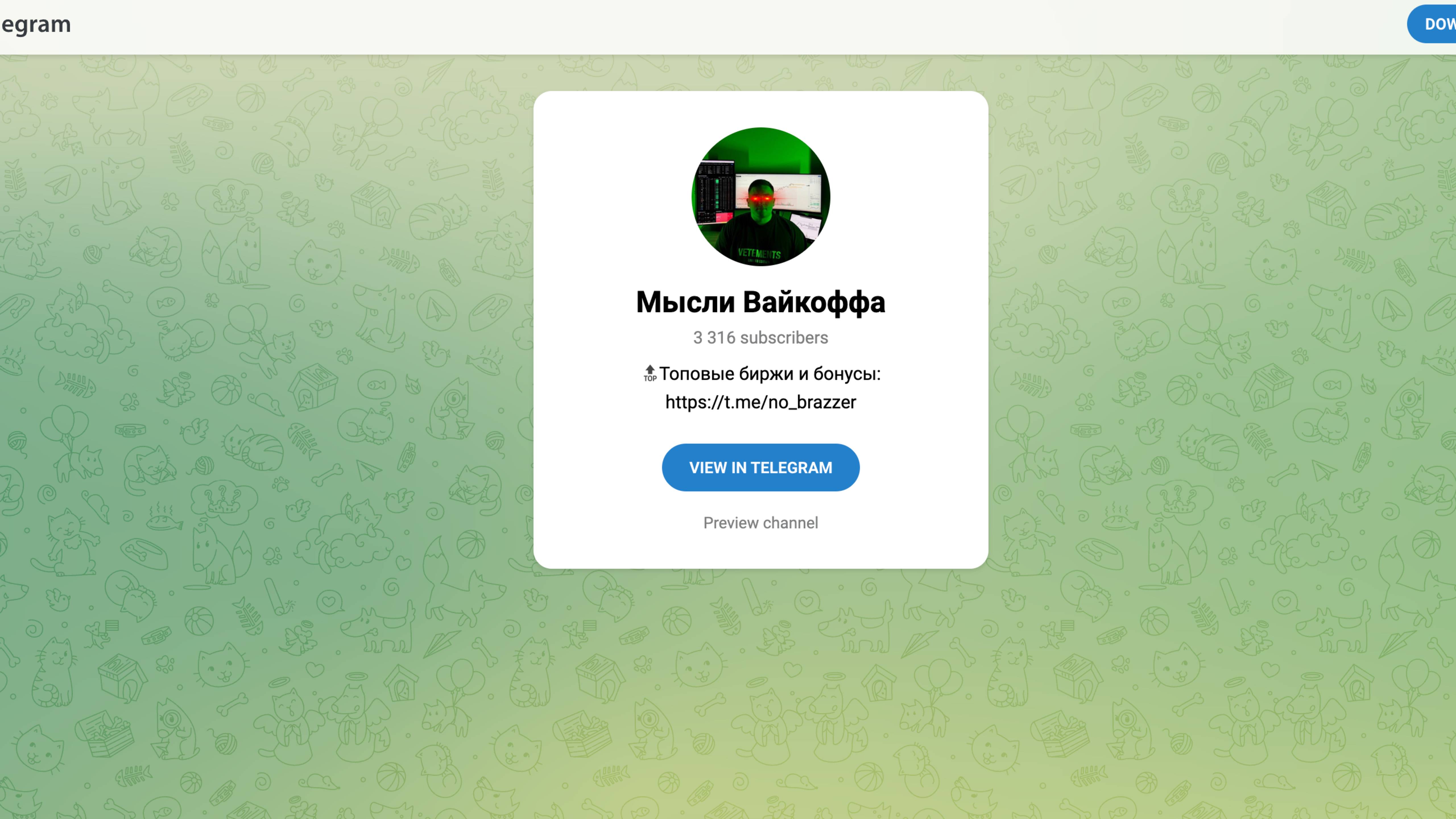 Мысли Вайкоффа — обзор Telegram-канала. Что за трейдеры там сидят и стоит ли читать?