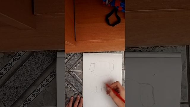 Как легко нарисовать собачку простым карандашом#рисунок#собачка