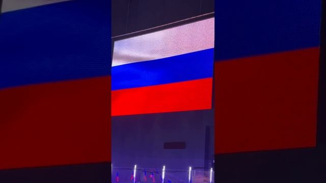 Уже второй год я открываю финальный матч Офицерской хоккейной лиги. #ЕлизаветаДолженкова