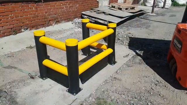 Ограждение П-образное П-Мат со шторой