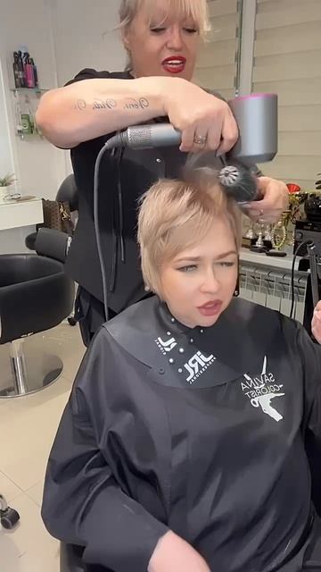 Короткая стрижка для тонких волос