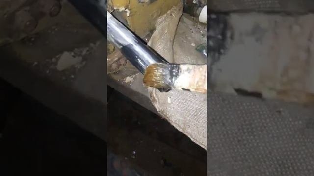 Нарезка 3/4 резьбы клуппом!