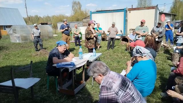 Отчётное собрание садоводов ТСН НСТ "СТРОИТЕЛЬ" 18 мая 2024 года