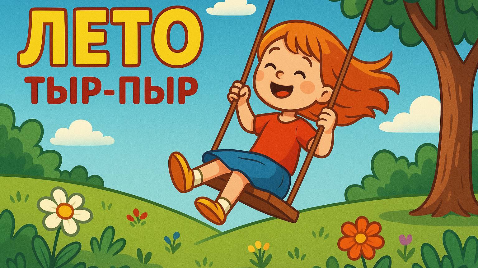 Детская песенка про ЛЕТО. ТЫР-ПЫР. Песни про лето и каникулы.