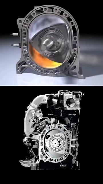 Rotary engine ｜ Wankel engine #cad #3ddesign #mechanical #3danimation #cam #engine #engineering #3d
