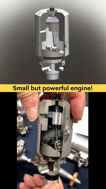 Small but powerful engine - Rate this design from 1 to 10 🙌✅ #cad #trending #cam #mechanical #3dcad