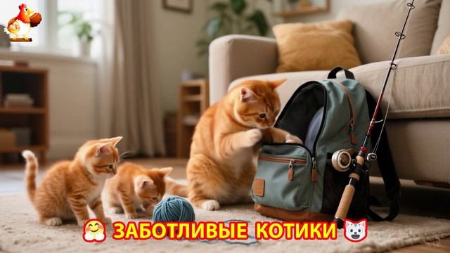 Заботливые котики спешат на помощь (53)