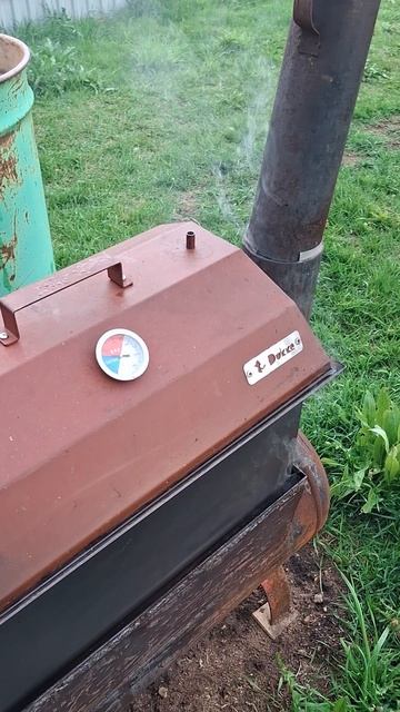 копчение грудинки на самодельной печи
