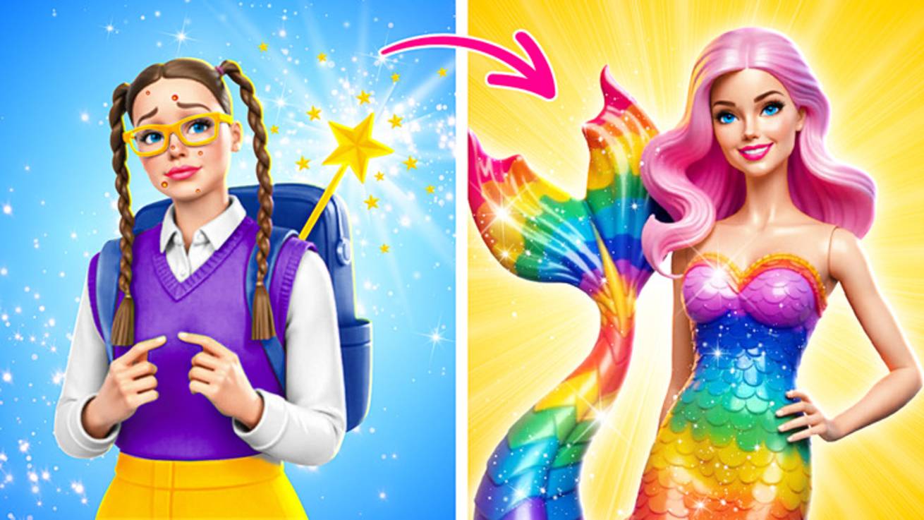 🧜♀️Преображение русалки Барби 💖 Где найти настоящий хвост?