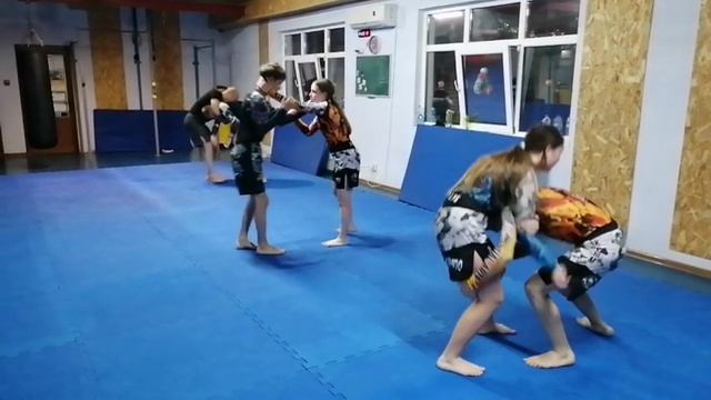 Обзор тренировки Кэмпо NoGi. Гильотина в стойке и с переводом в партер
