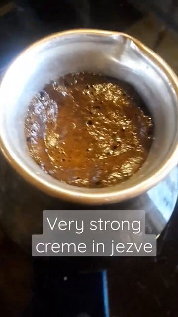 Крутое крема в турке | Very strong creme in jezve