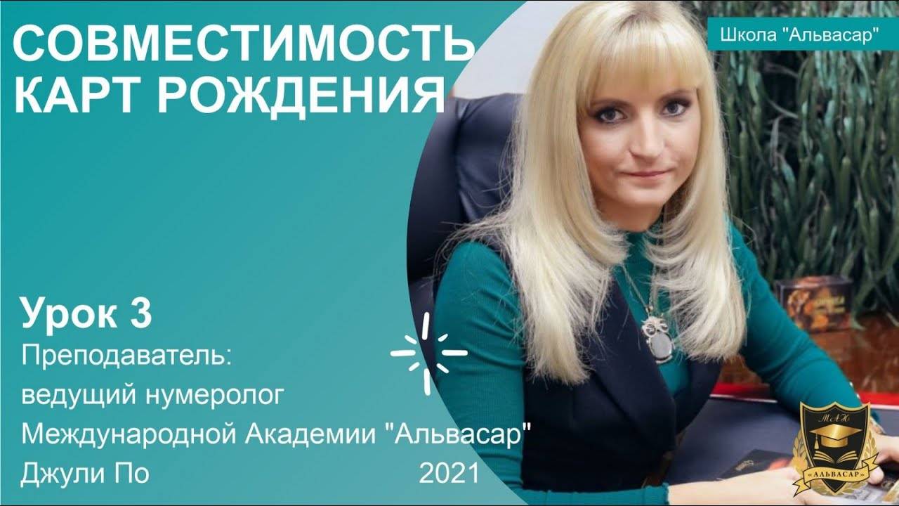 Урок от Джули По _ Урок № 3 _ Совместимость карт рождения