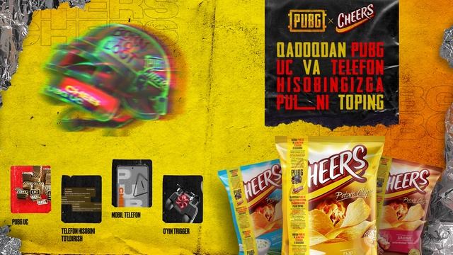 Участвуй в акции Cheers x PUBG и выигрывай ценные призы