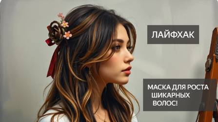 Лайфхаки. Маска для волос. От выпадения. Рецепт для роста волос, от перхоти. Волосы красота, густые