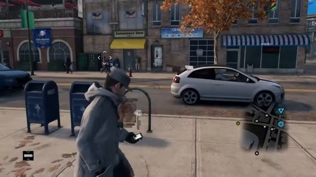 WATCH DOGS™ бешенный кролик и прикольный момент