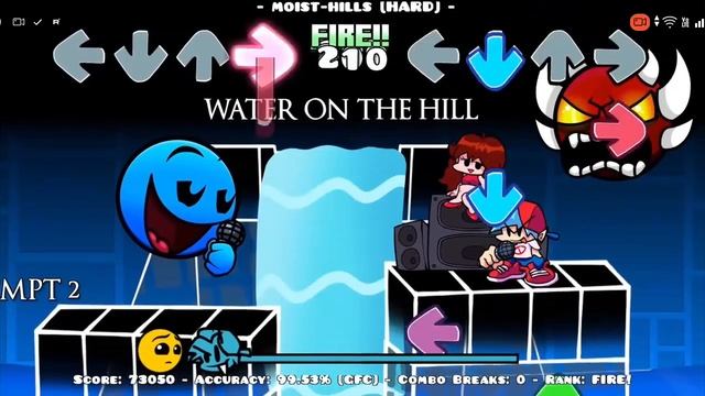 реакция как бойфренд будет перепевать сложности из игры Geometry Dash