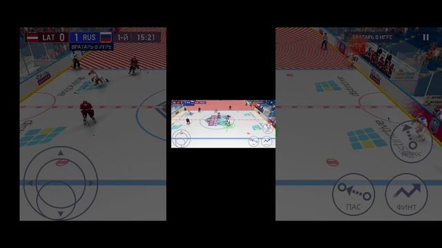 Мы пока выигрываем в Латвии со счётом 1:2 после 1-го периода