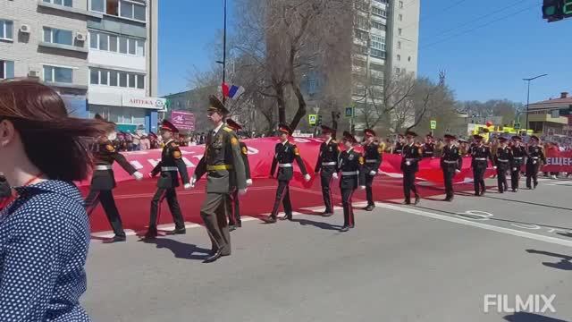 Бессмертный полк в Благовещенске - 9 мая 2022г