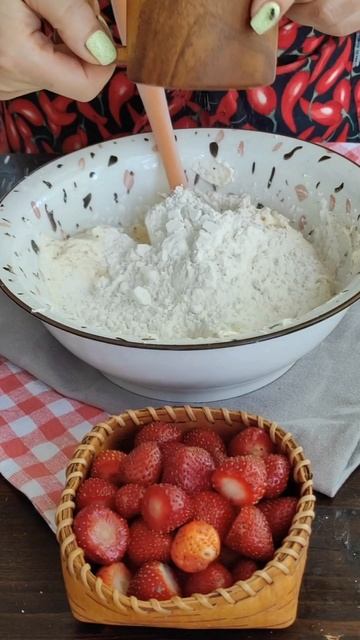 Клубничное печенье
