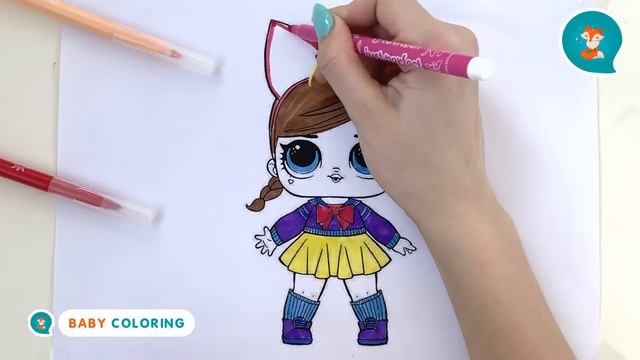 LoL surprise coloring pages ❤️ coloring for girl Doll lol