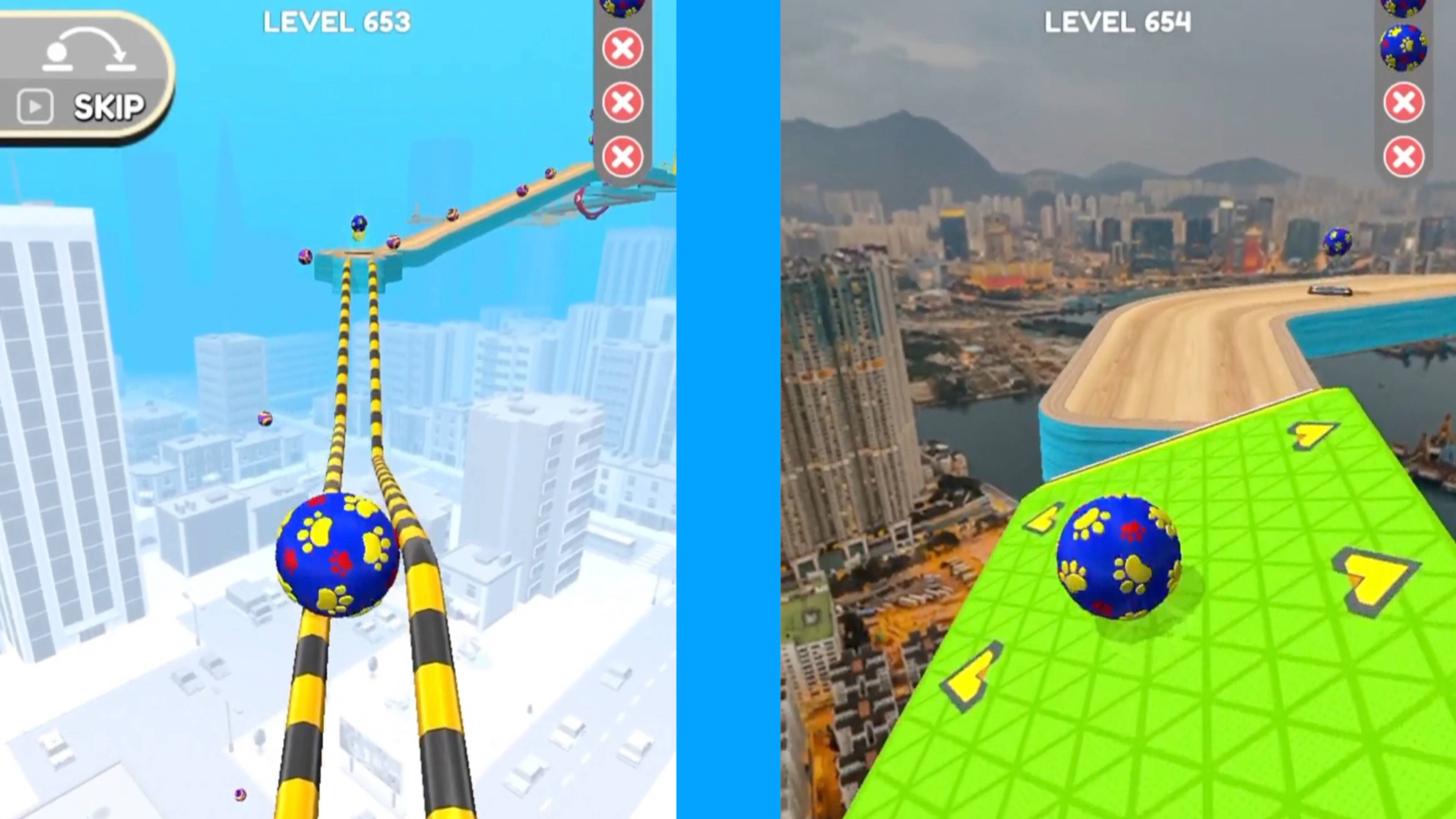 Going balls All Levels Gameplay IOS Android Going Balls Level 653 to 656 Banana frenzy
