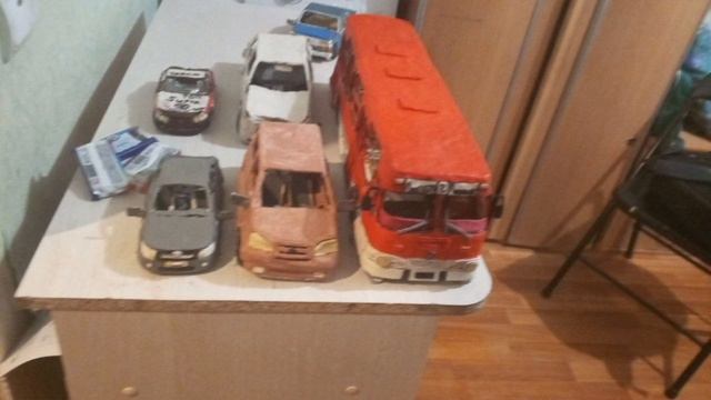 3 часть обзор моих автобусах из пластилина