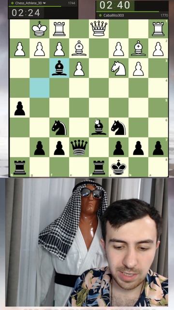 Здесь выигрываем ферзя по классике жанра  #шахматы