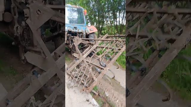 как я чуть не потерял борону на МТЗ 80
