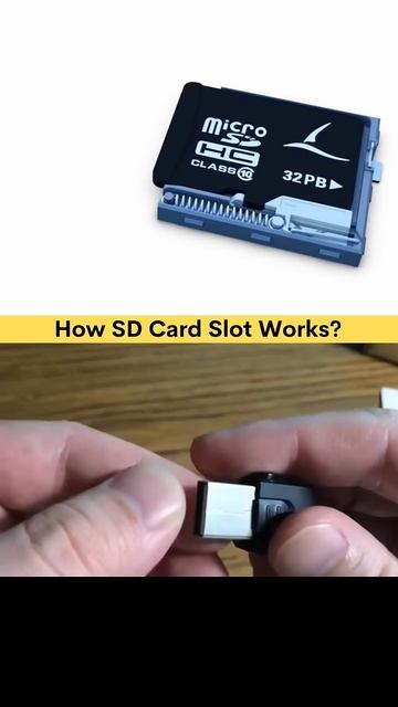 This is how, SD card slot work 📌 @3dcadpanda