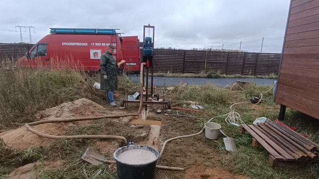 Скважина на песке 26 метров под погружной насос  09.10
