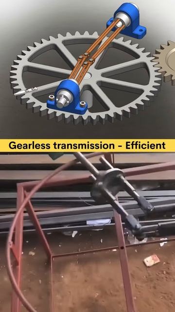 The future of motorcycles! Gearless Transmission 🤔😵 #cad #trending #3danimation #mechanism #auto