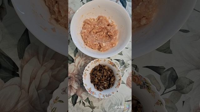 Куриные "гнёзда" с грибами