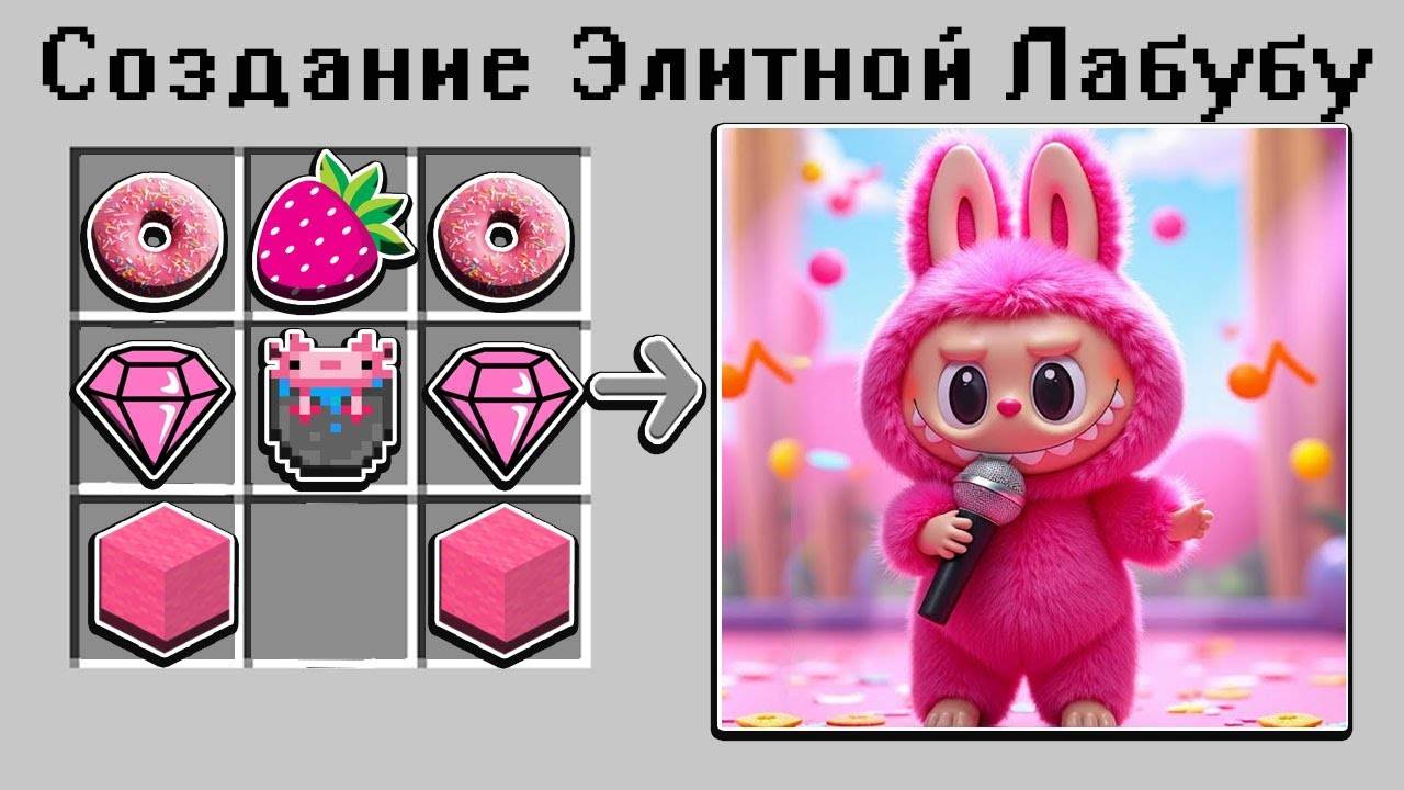 😳 КАК СКРАФТИТЬ ИГРУШКУ ЛАБУБУ В МАЙНКРАФТ СЕКРЕТНЫЙ КРАФТ