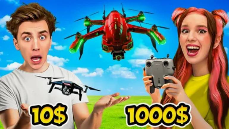 ВЛАД А4 - КВАДРОКОПТЕРЫ за 10$ vs 100$ vs 1000$ !