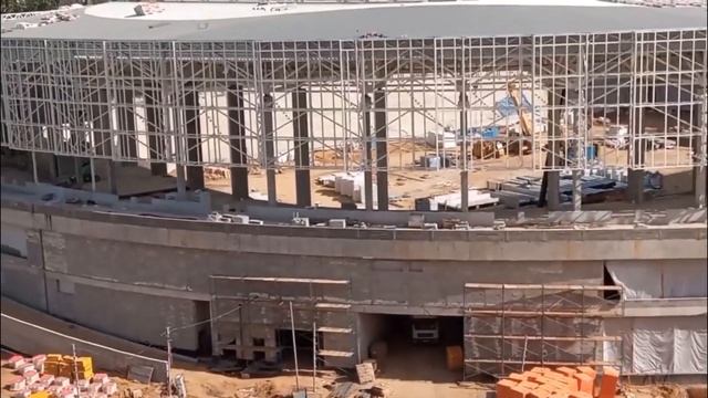 Строительство стадиона Торпедо 27.05.25 г.