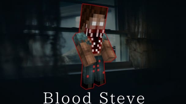 Это кровавый Стив вызывает ужас с первого взгляда. Страшный мод Blood Steve