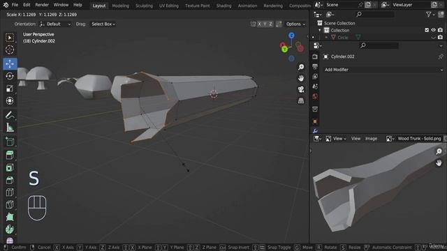 12. Design Environment Assets - Modeling  Wood Trunk