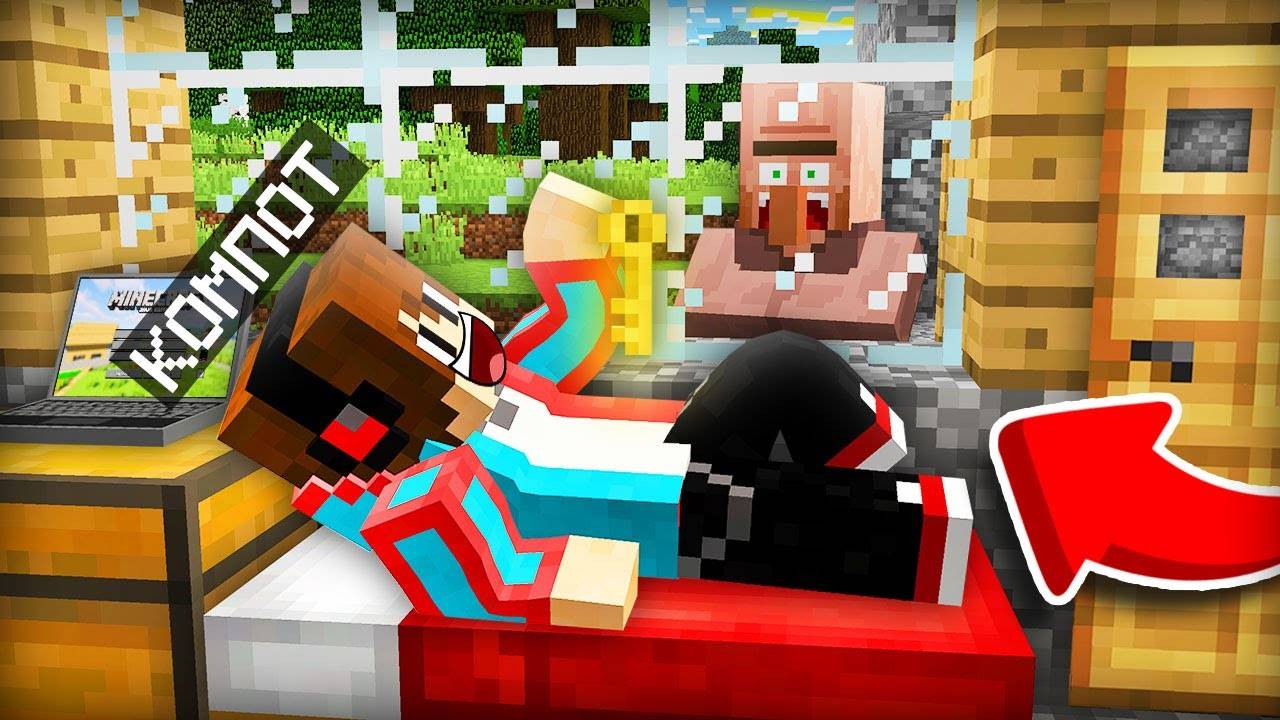 ПОЧЕМУ Я ПОСЕЛИЛСЯ В ДОМЕ СВОЕГО СОСЕДА В МАЙНКРАФТ  Компот Minecraft