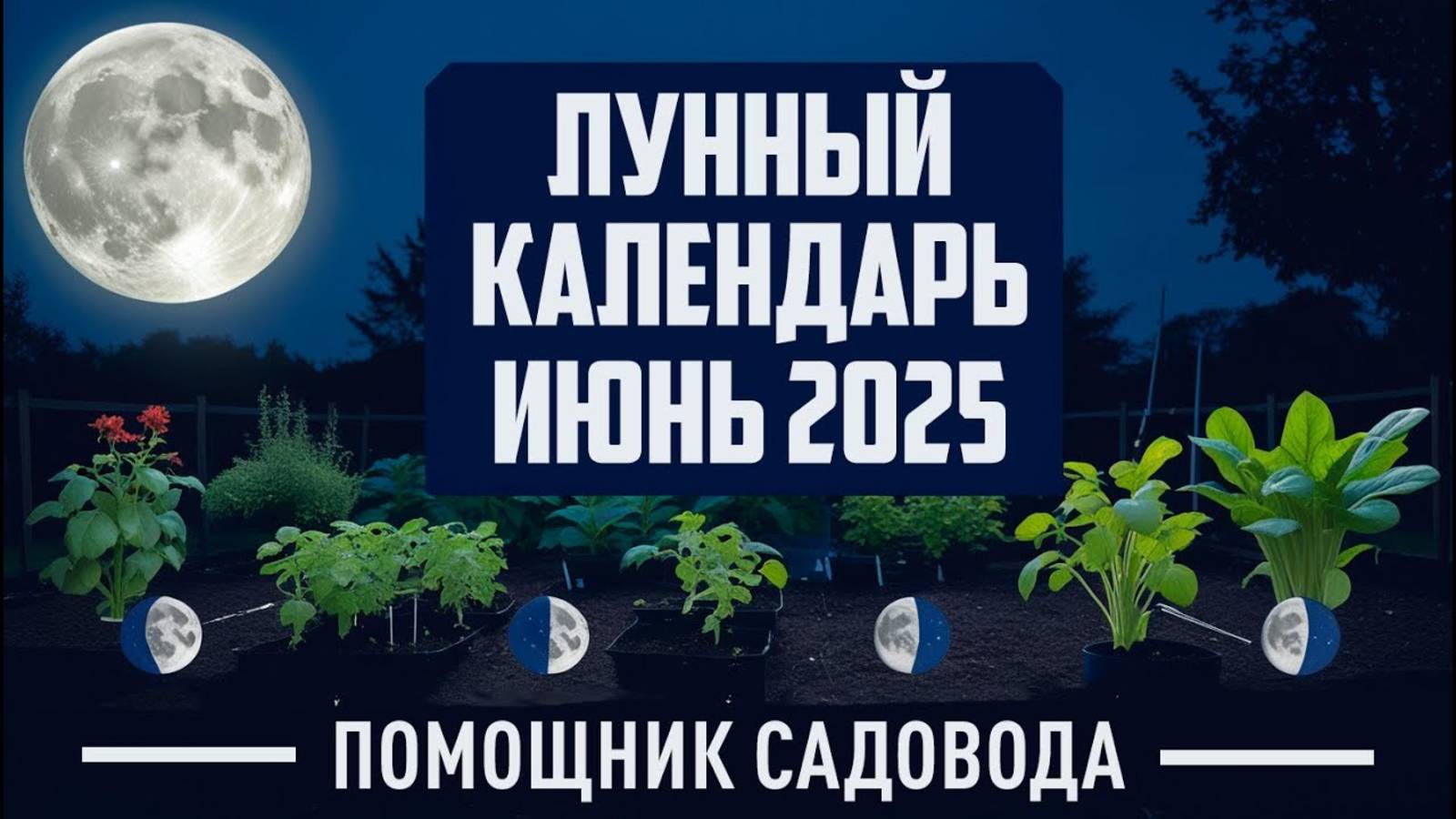 Лунный календарь садовода на июнь 2025