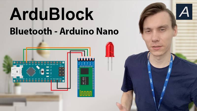 ArduBlock - Bluetooth - Arduino Nano