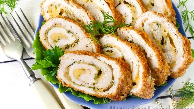 Сочные куриные рулетики
