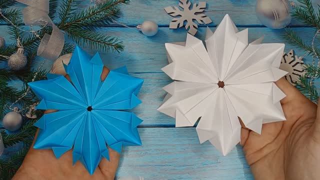 Как сделать красивые бумажные СНЕЖИНКИ к Новому году  ❄️