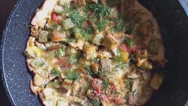 Кабачки и яйца! Вкуснейшая яичница за 15 минут из простых продуктов!