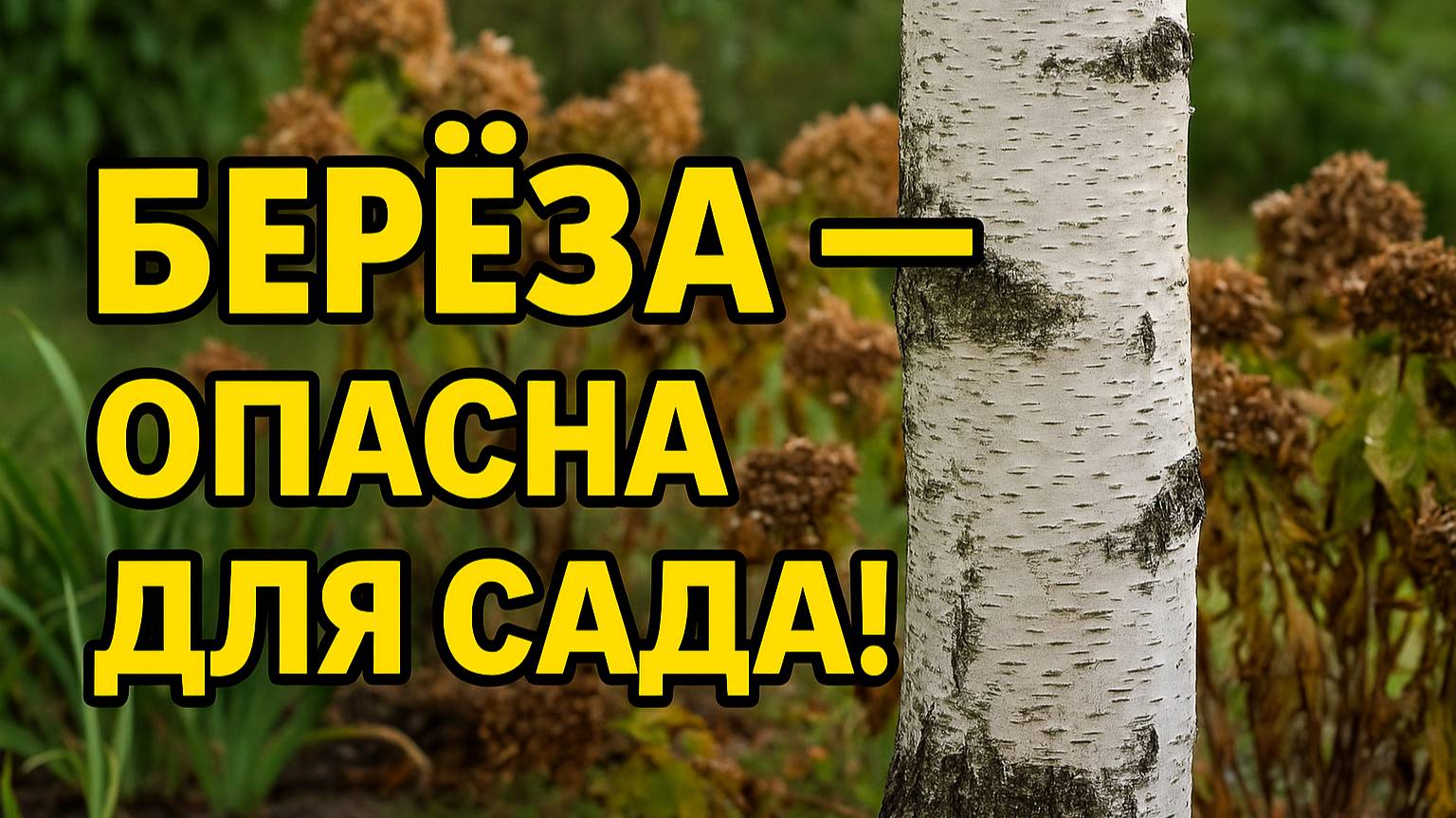 Берёза в саду — красива, но коварна! Почему не стоит сажать?