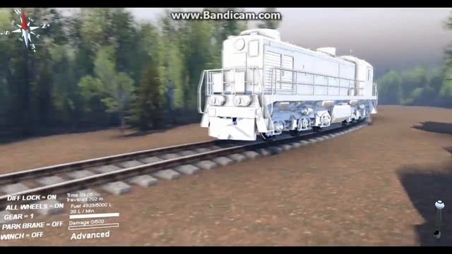 Spintires CGM  Поезд v  2 0  Механика поезда реализована Mechanics tr
