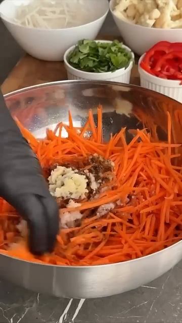 Вкусный салат по-корейски #новыйрецепт #рецепт
