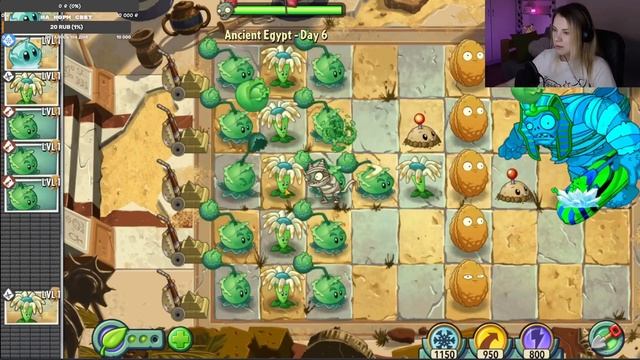 Стрим по Plants vs Zombies 2 Древний Египет Часть 1 #1